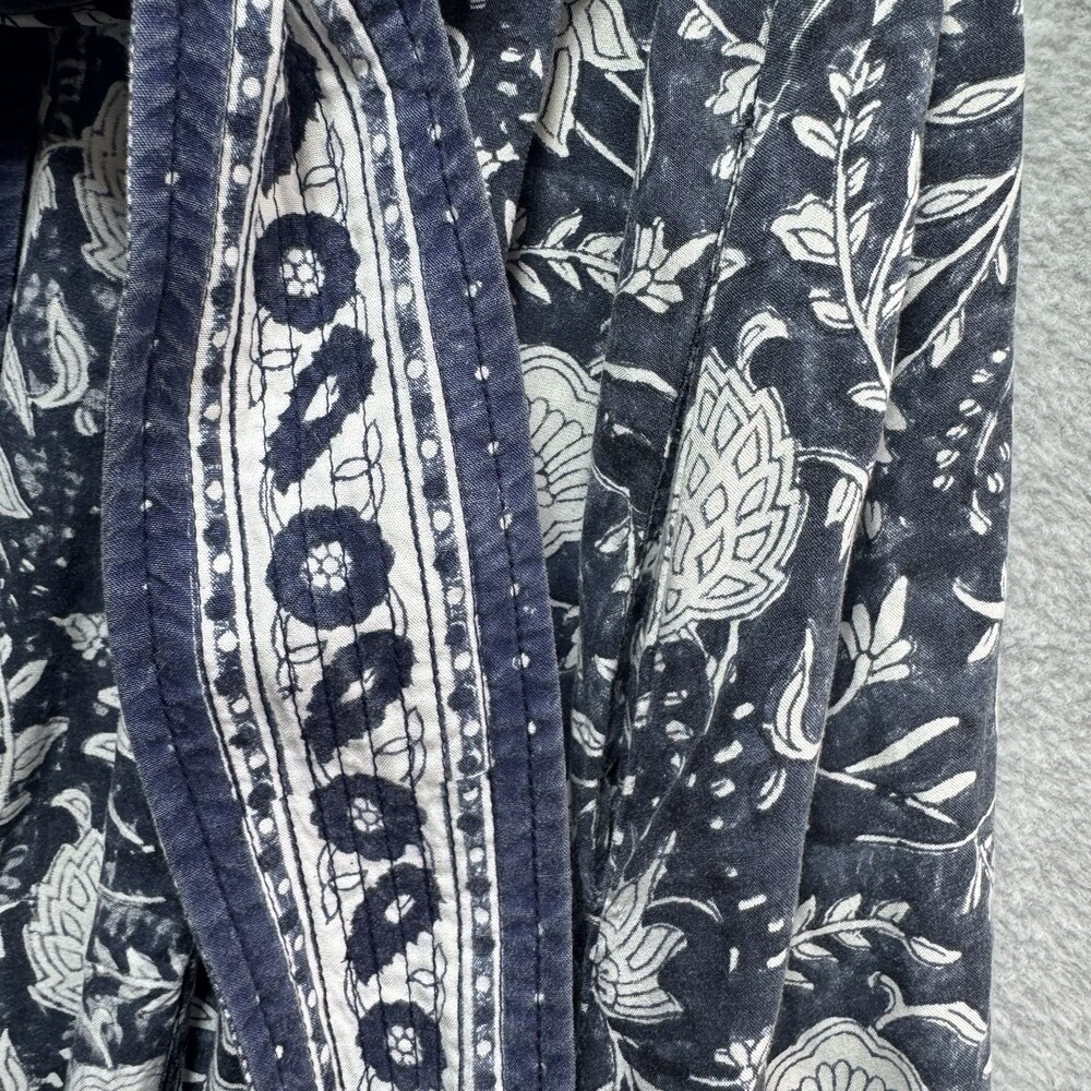 Cleobella Dress XS Midi Wrap Belted Floral Open Front Boho Cottagecore Viscose - Picture 8 of 11